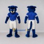 Custom Blue and White Big Panther in Sportswear Mascot Costume Adult Full Body Suit for Sports Events
