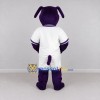 Custom Purple and White Dog in Sportswear Mascot Costume Adult Full Body Suit for Sports Events Custom Purple and White Dog in Sportswear Mascot Costume Adult Full Body Suit for Sports Events