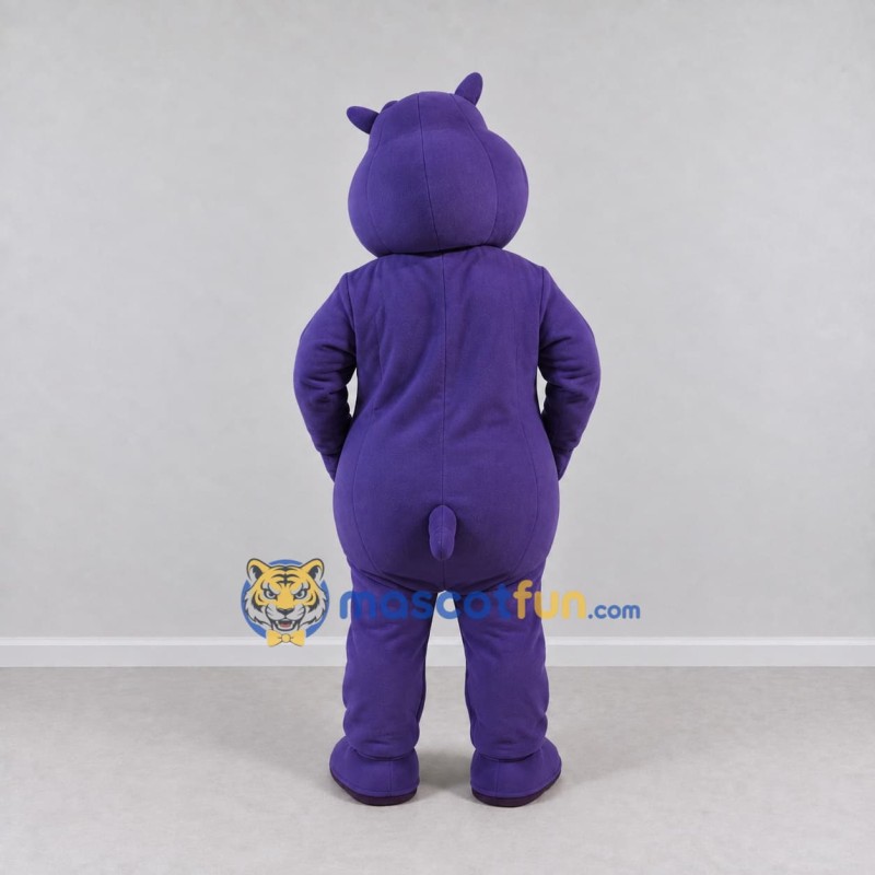 Custom Purple Hippopotamus Mascot Costume Adult Full Body Suit for Wildlife Events