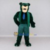 Custom Green and Blue Big Cat with Tie Mascot Costume Adult Full Body Suit for Sports Events Custom Green and Blue Big Cat with Tie Mascot Costume Adult Full Body Suit for Sports Events