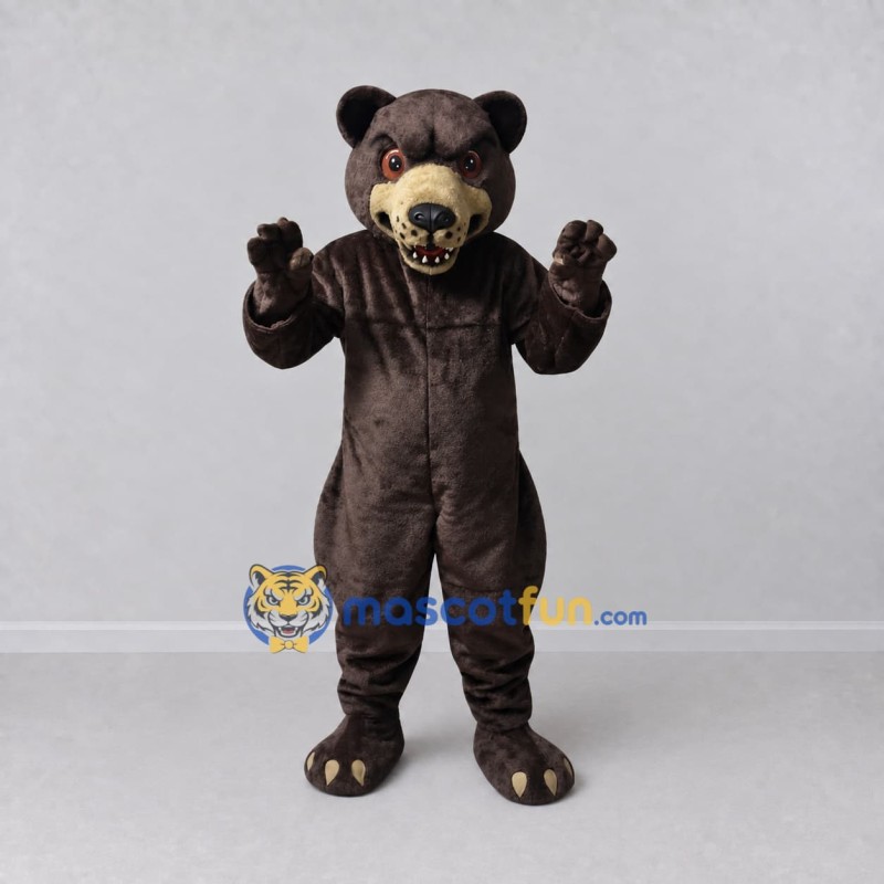 Custom Brown Bear Mascot Costume Adult Full Body Suit for Wildlife Events Custom Brown Bear Mascot Costume Adult Full Body Suit for Wildlife Events