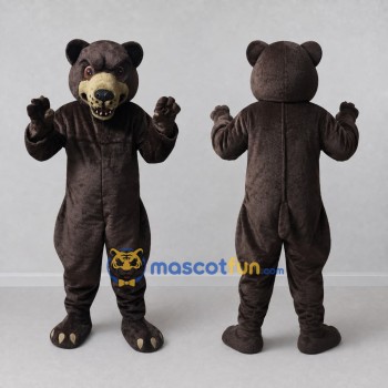 Custom Brown Bear Mascot Costume Adult Full Body Suit for Wildlife Events