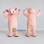 Custom Pink Pig Mascot Costume Adult Full Body Suit for Farm Events