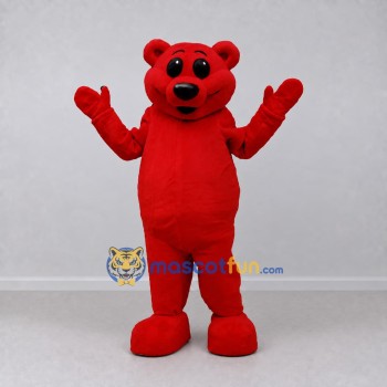 Custom Red Teddy Bear Mascot Costume Adult Full Body Suit for Children's Events Custom Red Teddy Bear Mascot Costume Adult Full Body Suit for Children's Events