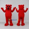 Custom Red Teddy Bear Mascot Costume Adult Full Body Suit for Children's Events Custom Red Teddy Bear Mascot Costume Adult Full Body Suit for Children's Events