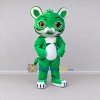 Custom Green and White Tiger Mascot Costume Adult Full Body Suit for Children's Events Custom Green and White Tiger Mascot Costume Adult Full Body Suit for Children's Events