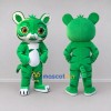 Custom Green and White Tiger Mascot Costume Adult Full Body Suit for Children's Events Custom Green and White Tiger Mascot Costume Adult Full Body Suit for Children's Events