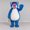 Custom Blue and White Teddy Bear Mascot Costume Adult Full Body Suit for Children's Events