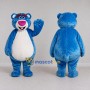 Custom Blue and White Teddy Bear Mascot Costume Adult Full Body Suit for Children's Events