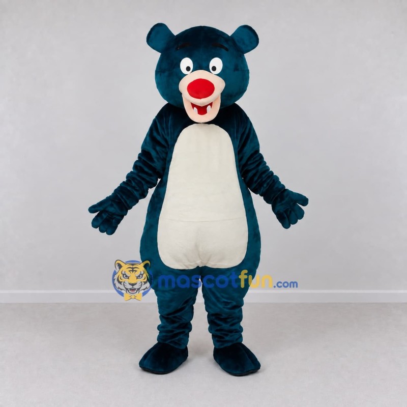 Custom Teal and White Bear Mascot Costume Adult Full Body Suit for Children's Events Custom Teal and White Bear Mascot Costume Adult Full Body Suit for Children's Events
