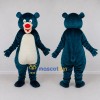 Custom Teal and White Bear Mascot Costume Adult Full Body Suit for Children's Events Custom Teal and White Bear Mascot Costume Adult Full Body Suit for Children's Events