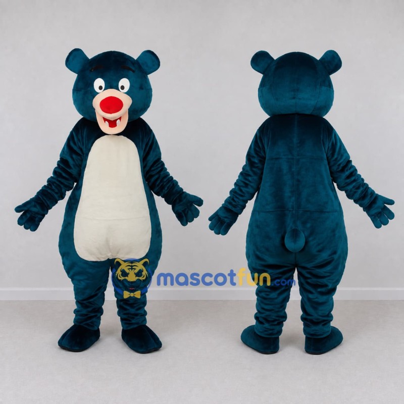 Custom Teal and White Bear Mascot Costume Adult Full Body Suit for Children's Events Custom Teal and White Bear Mascot Costume Adult Full Body Suit for Children's Events