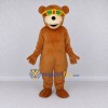 Custom Brown and Yellow Bear with Sunglasses Mascot Costume Adult Full Body Suit for Summer Events Custom Brown and Yellow Bear with Sunglasses Mascot Costume Adult Full Body Suit for Summer Events