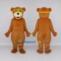 Custom Brown and Yellow Bear with Sunglasses Mascot Costume Adult Full Body Suit for Summer Events