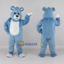 Custom Light Blue and White Bear Mascot Costume Adult Full Body Suit for Children's Events
