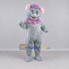 Custom Gray and Purple Mouse with Hat Mascot Costume Adult Full Body Suit for Children's Events Custom Gray and Purple Mouse with Hat Mascot Costume Adult Full Body Suit for Children's Events