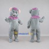 Custom Gray and Purple Mouse with Hat Mascot Costume Adult Full Body Suit for Children's Events Custom Gray and Purple Mouse with Hat Mascot Costume Adult Full Body Suit for Children's Events