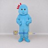 Custom Blue and Red Crested Creature Mascot Costume Adult Full Body Suit for Children's Events Custom Blue and Red Crested Creature Mascot Costume Adult Full Body Suit for Children's Events