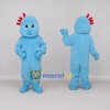 Custom Blue and Red Crested Creature Mascot Costume Adult Full Body Suit for Children's Events Custom Blue and Red Crested Creature Mascot Costume Adult Full Body Suit for Children's Events