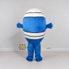 Custom Blue and White Oval Character Mascot Costume Adult Full Body Suit for Festival Events Custom Blue and White Oval Character Mascot Costume Adult Full Body Suit for Festival Events