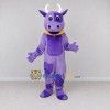 Custom Purple and Yellow Bull Mascot Costume Adult Full Body Suit for Farm Events