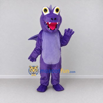 Custom Purple and Lavender Dragon Mascot Costume Adult Full Body Suit for Festival Events Custom Purple and Lavender Dragon Mascot Costume Adult Full Body Suit for Festival Events