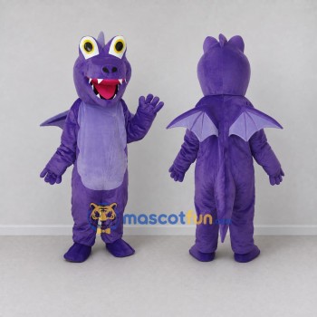 Custom Purple and Lavender Dragon Mascot Costume Adult Full Body Suit for Festival Events