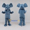 Custom Blue Gray Elephant Mascot Costume Adult Full Body Suit for Wildlife Events Custom Blue Gray Elephant Mascot Costume Adult Full Body Suit for Wildlife Events