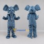 Custom Blue Gray Elephant Mascot Costume Adult Full Body Suit for Wildlife Events