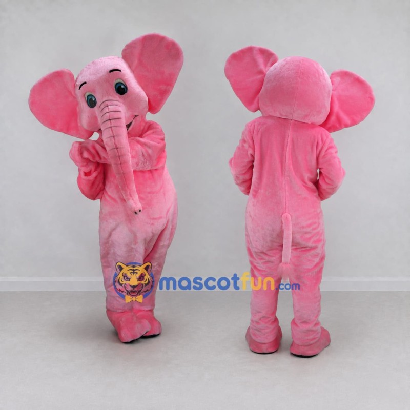 Custom Pink Elephant Mascot Costume Adult Full Body Suit for Children's Events Custom Pink Elephant Mascot Costume Adult Full Body Suit for Children's Events