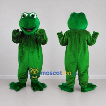 Custom Green Frog Mascot Costume Adult Full Body Suit for Nature Events