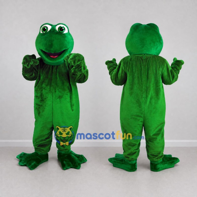 Custom Green Frog Mascot Costume Adult Full Body Suit for Nature Events Custom Green Frog Mascot Costume Adult Full Body Suit for Nature Events