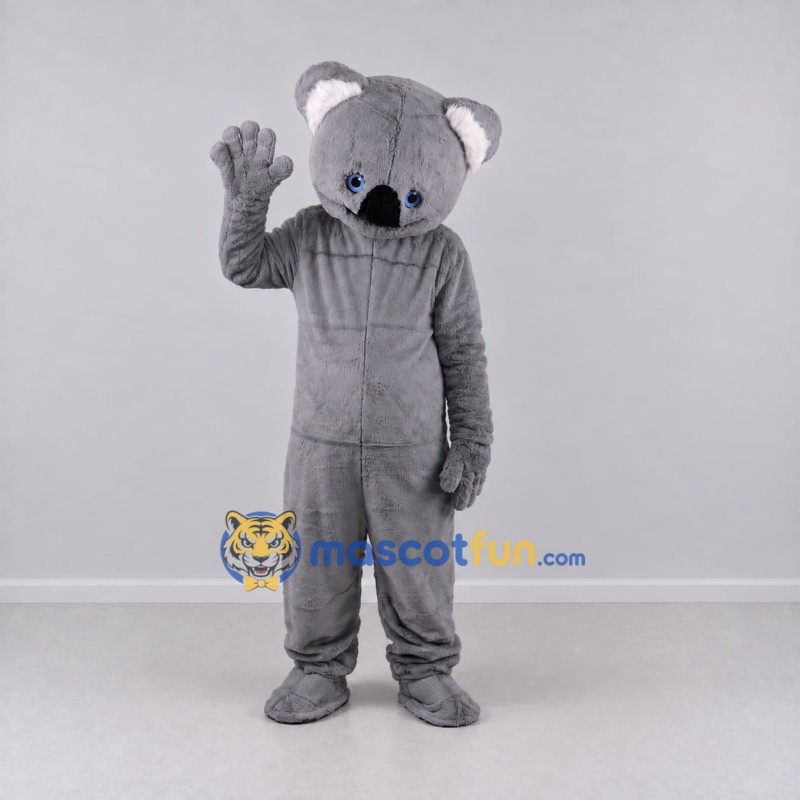 Custom Gray Koala Mascot Costume Adult Full Body Suit for Wildlife Events Custom Gray Koala Mascot Costume Adult Full Body Suit for Wildlife Events