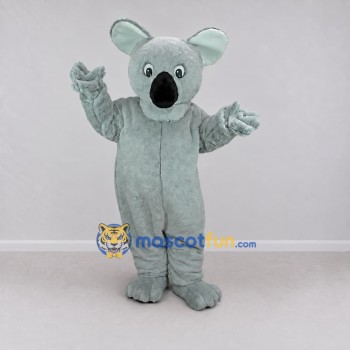 Custom Light Gray Koala Mascot Costume Adult Full Body Suit for Wildlife Events Custom Light Gray Koala Mascot Costume Adult Full Body Suit for Wildlife Events
