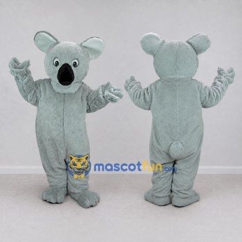 Custom Light Gray Koala Mascot Costume Adult Full Body Suit for Wildlife Events