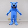 Custom Blue Panther Mascot Costume Adult Full Body Suit for Children's Events