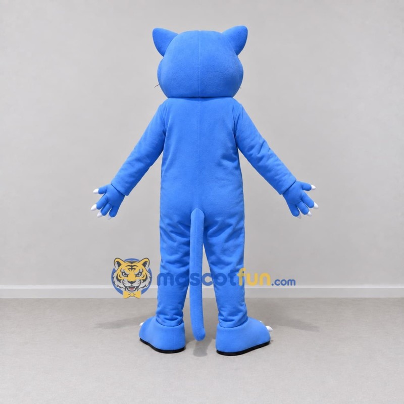 Custom Blue Panther Mascot Costume Adult Full Body Suit for Children's Events