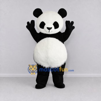 Custom Black and White Panda Mascot Costume Adult Full Body Suit for Children's Events Custom Black and White Panda Mascot Costume Adult Full Body Suit for Children's Events