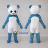 Custom Blue and White Panda Mascot Costume Adult Full Body Suit for Children's Events