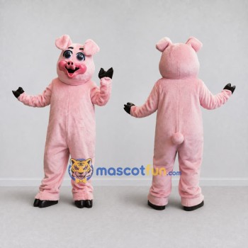 Custom Pink Pig Mascot Costume Adult Full Body Suit for Farm Events