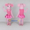 Custom Pink Mouse in Skirt Mascot Costume Adult Full Body Suit for Children's Events Custom Pink Mouse in Skirt Mascot Costume Adult Full Body Suit for Children's Events