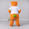 Custom Orange White and Green Bear in Jersey Mascot Costume Adult Full Body Suit for Sports Events Custom Orange White and Green Bear in Jersey Mascot Costume Adult Full Body Suit for Sports Events