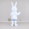 Custom White and Orange Rabbit with Carrot Mascot Costume Adult Full Body Suit for Easter Events Custom White and Orange Rabbit with Carrot Mascot Costume Adult Full Body Suit for Easter Events