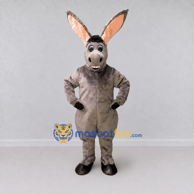 Custom Gray Brown Donkey Mascot Costume Adult Full Body Suit for Farm Events Custom Gray Brown Donkey Mascot Costume Adult Full Body Suit for Farm Events