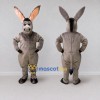 Custom Gray Brown Donkey Mascot Costume Adult Full Body Suit for Farm Events