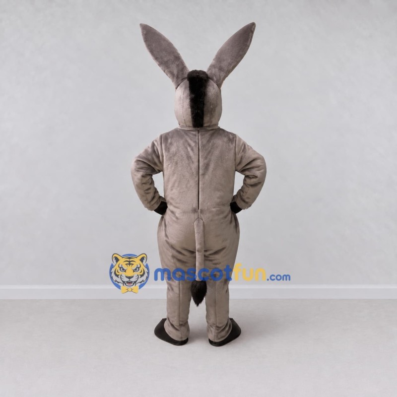 Custom Gray Brown Donkey Mascot Costume Adult Full Body Suit for Farm Events Custom Gray Brown Donkey Mascot Costume Adult Full Body Suit for Farm Events