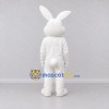 Custom White Rabbit Mascot Costume Adult Full Body Suit for Easter Events Custom White Rabbit Mascot Costume Adult Full Body Suit for Easter Events