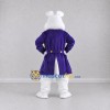 Custom White Purple and Yellow Rabbit in Tailcoat Mascot Costume Adult Full Body Suit for Easter Events Custom White Purple and Yellow Rabbit in Tailcoat Mascot Costume Adult Full Body Suit for Easter Events
