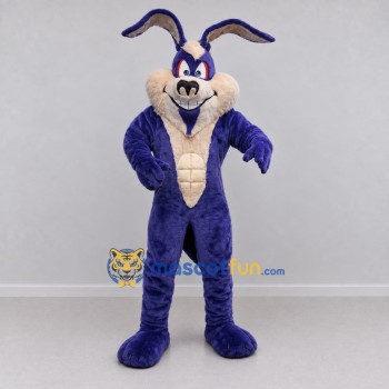 Custom Purple and Tan Rabbit Mascot Costume Adult Full Body Suit for Costume Parties Custom Purple and Tan Rabbit Mascot Costume Adult Full Body Suit for Costume Parties