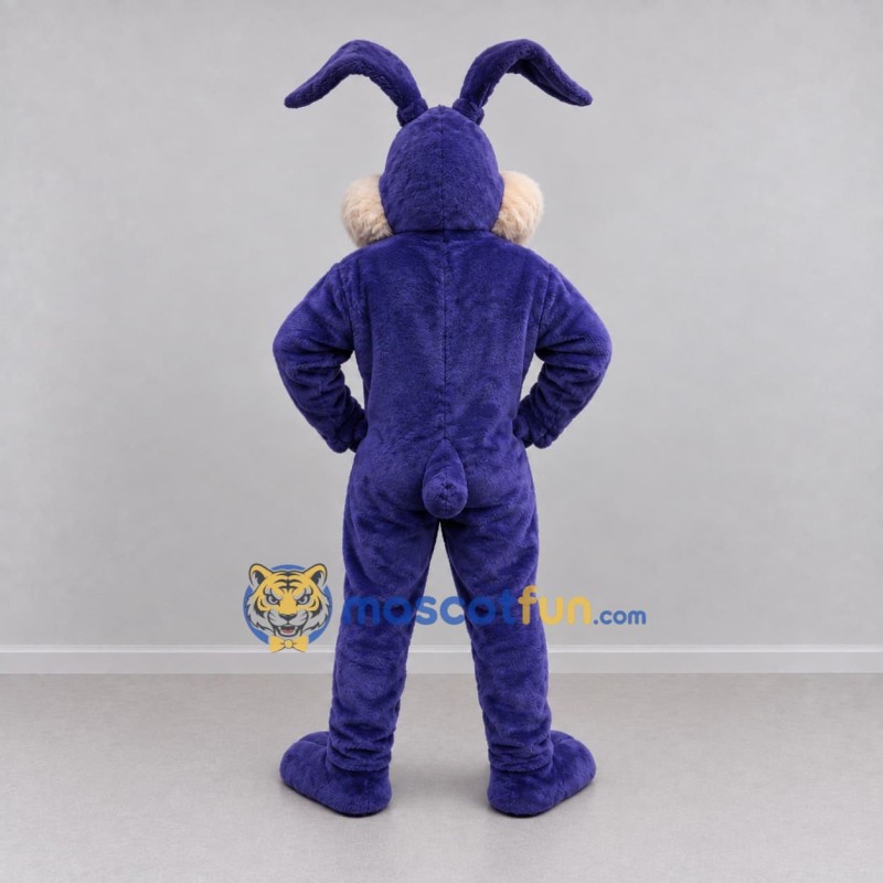 Custom Purple and Tan Rabbit Mascot Costume Adult Full Body Suit for Costume Parties Custom Purple and Tan Rabbit Mascot Costume Adult Full Body Suit for Costume Parties